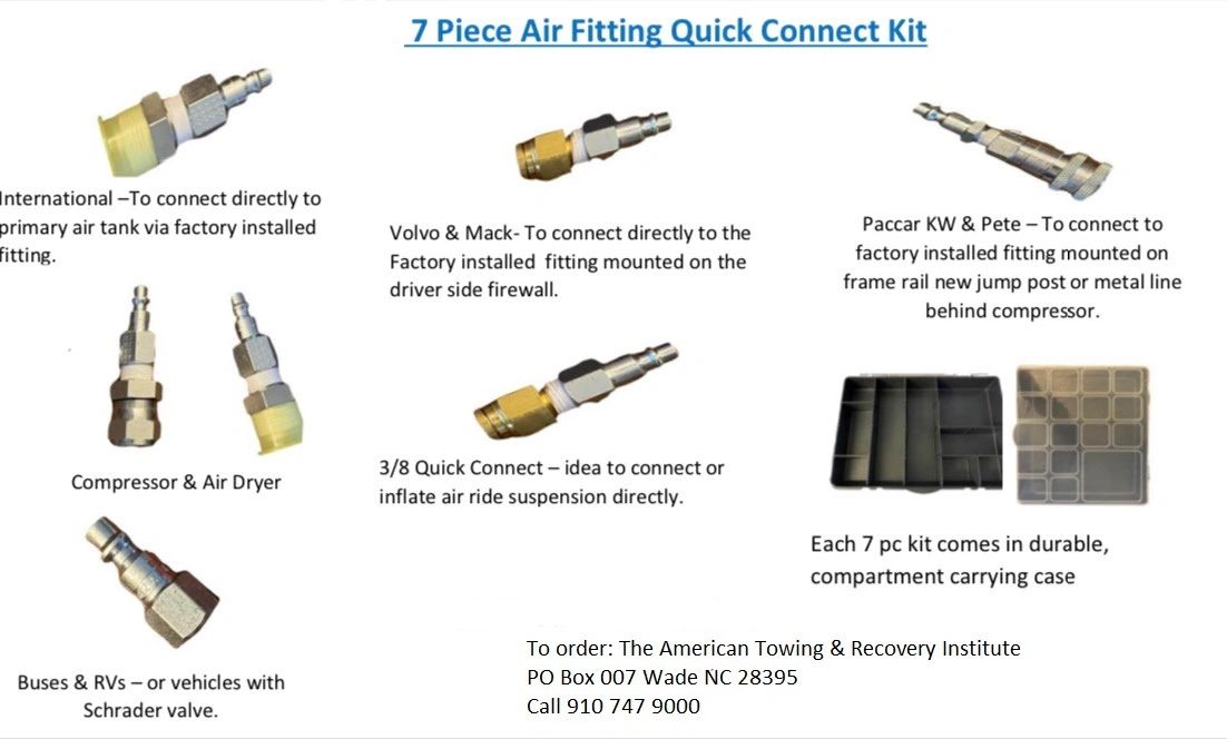7 Piece Air Fitting Quick Connect Kit